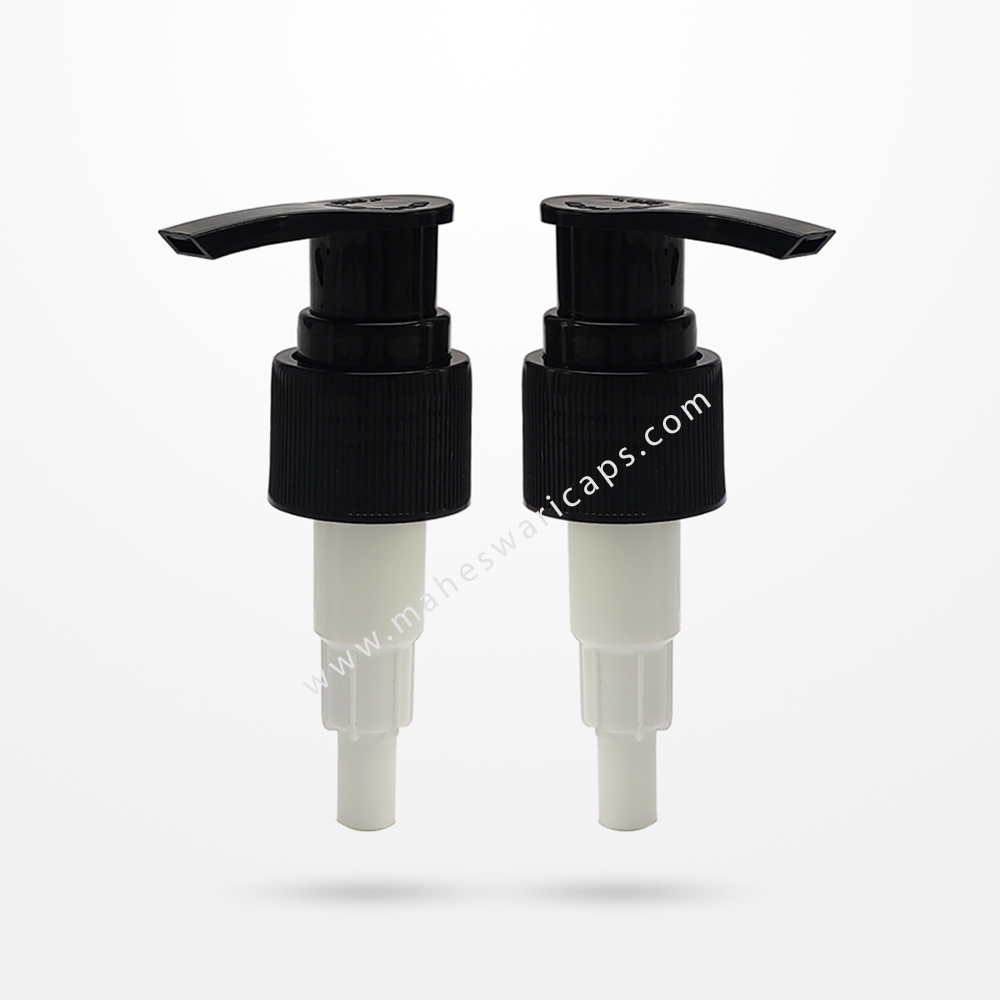 Dispenser Pump 24mm White with Gold and Silver Sleeve