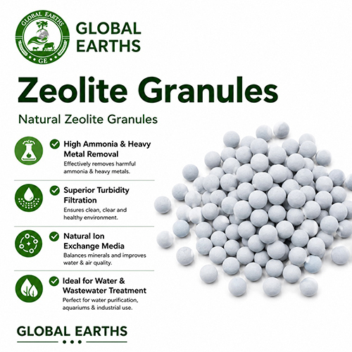 Zeolite Granules - Color: Off White