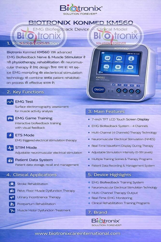 Konmed KM-560 EMG Biofeedback Therapy Machine for Advanced Rehabilitation