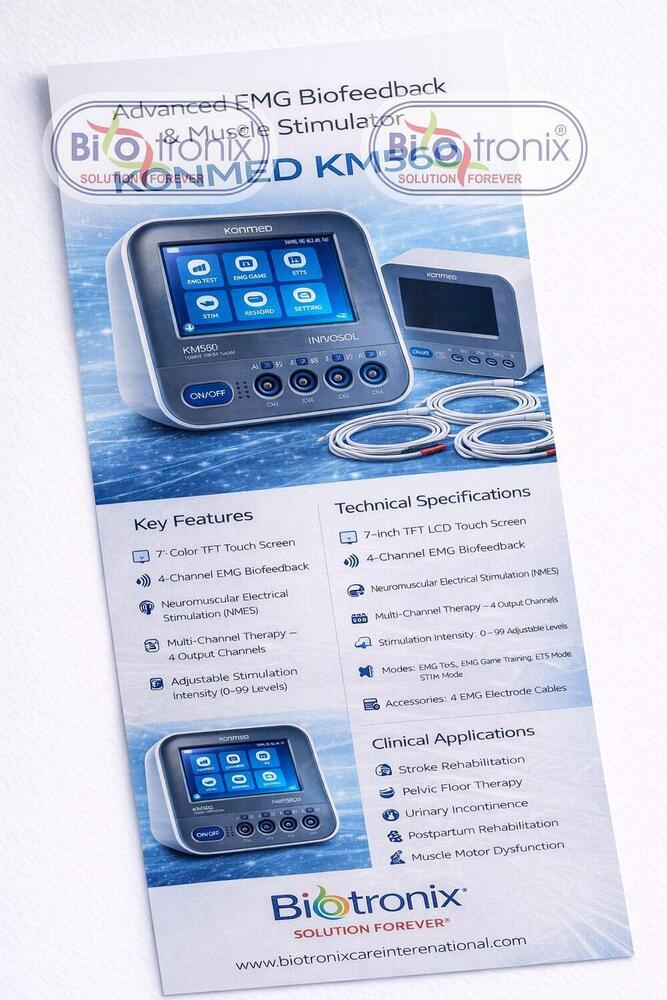 Konmed KM-560 4 Channel Physiotherapy Biofeedback System with EMS