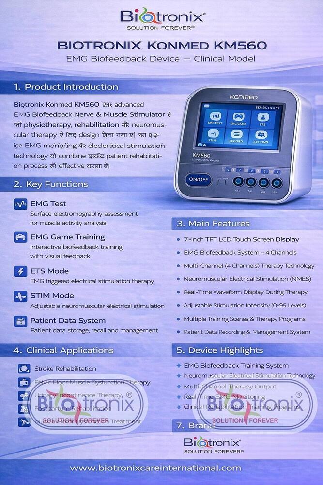 Konmed KM-560 EMG Biofeedback Device for Orthopedic Physiotherapy