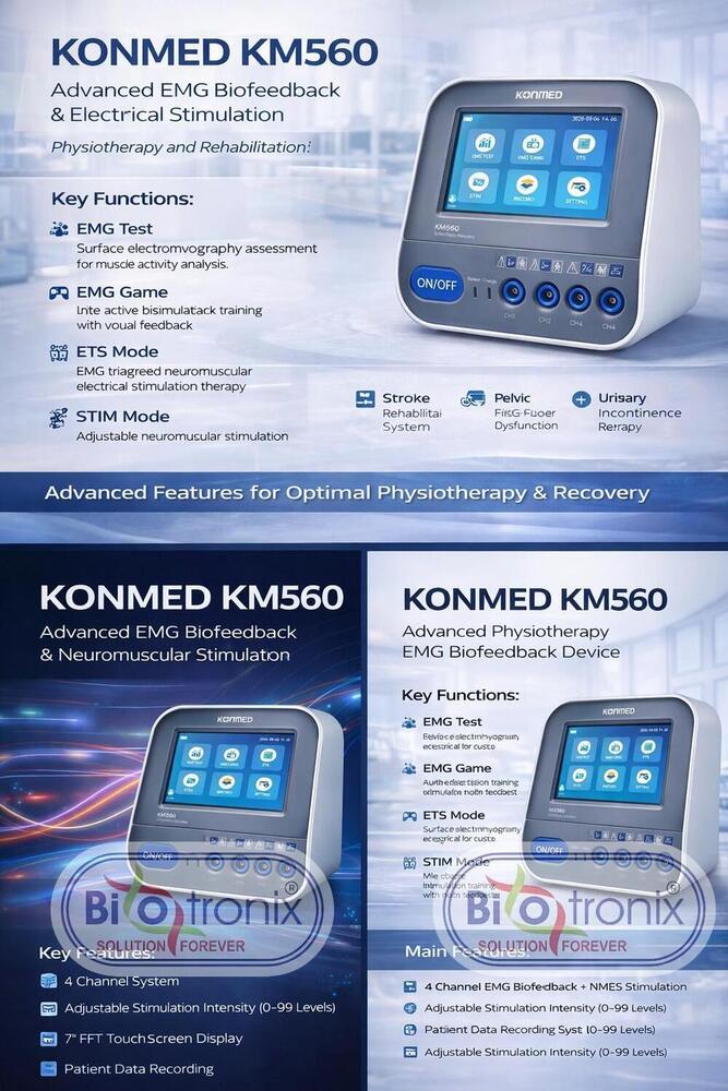 Konmed KM-560 EMG Biofeedback Device for Orthopedic Physiotherapy