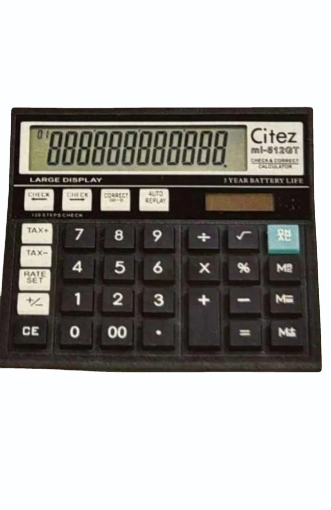 Citez Ct-512gt Basic Electronic Calculator. - Color: Any Color