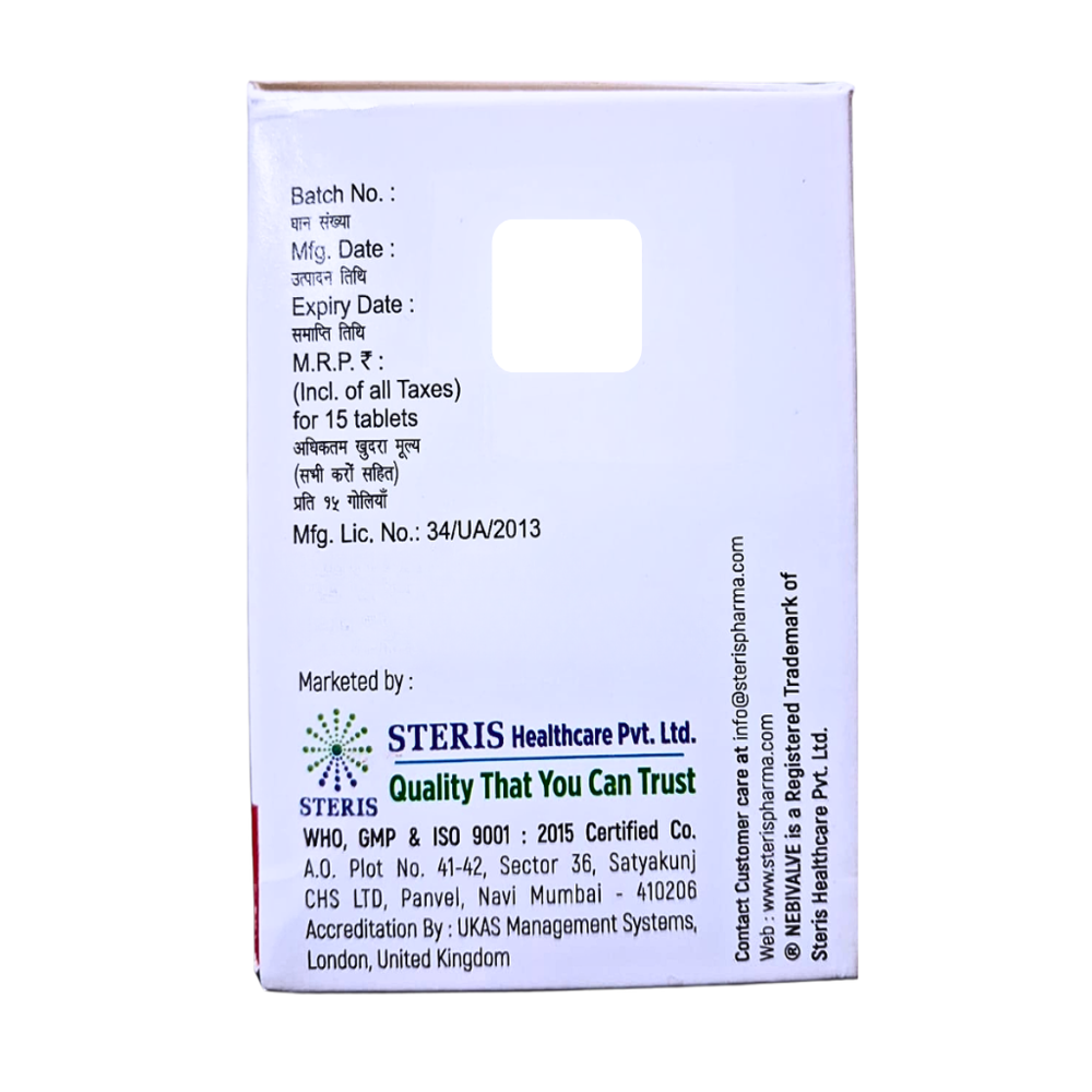 Nebivolol Hydrochloride 2.5 mg And Cilinidipine 10 mg Tablets