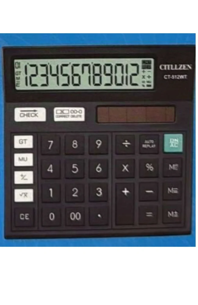 Cittlizen (Citizen) Ct-512wt Basic Desktop Calculator. - Color: Any Color