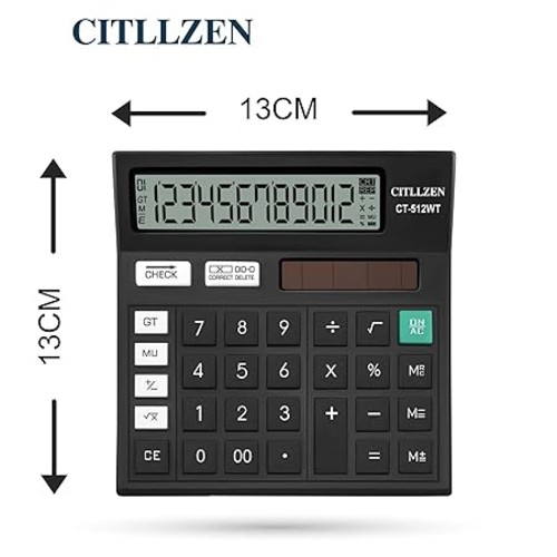 Cittlizen (Citizen) Ct-512wt Basic Desktop Calculator. - Color: Any Color