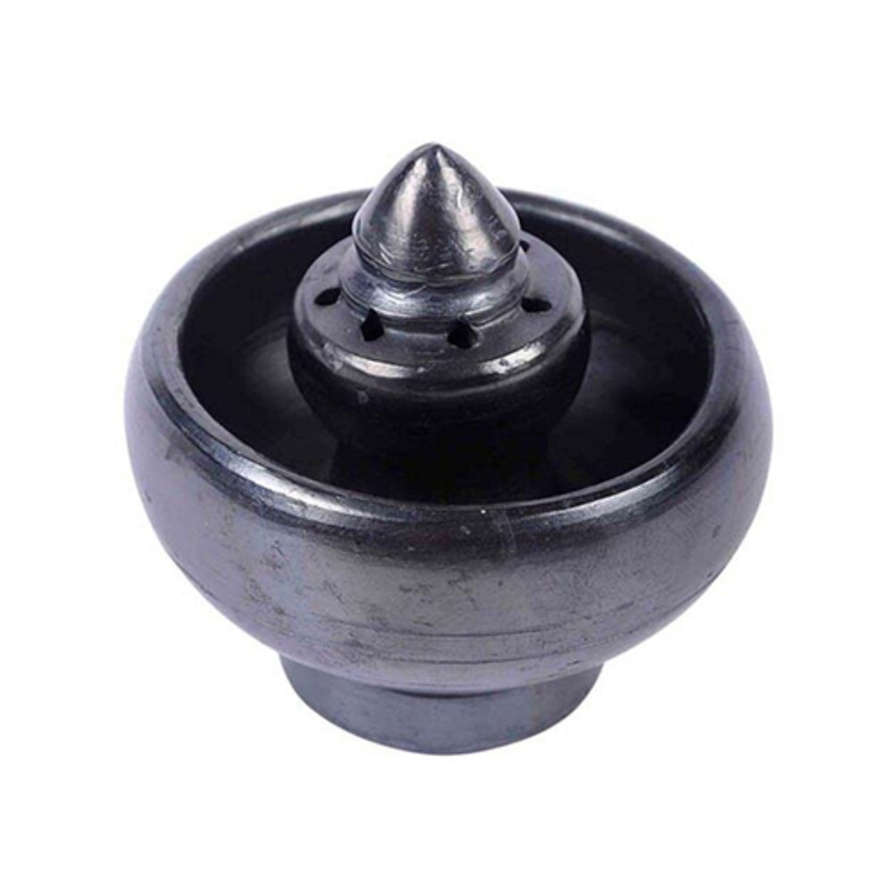 Blackpottery Incense Holder - Metal | Polished Finish, Modern Indian Arts Design For Temple Use