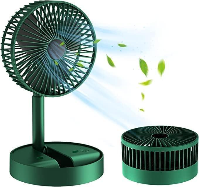 Adjustable Folding Telescopic Table Fan Portable Cooling Anywhere