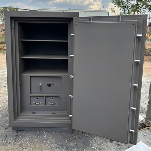 Heavy Duty Safe - Heavy Gauge Steel, Custom Size, Grey, Fire Resistant, Double Locking, Tamper Alarm