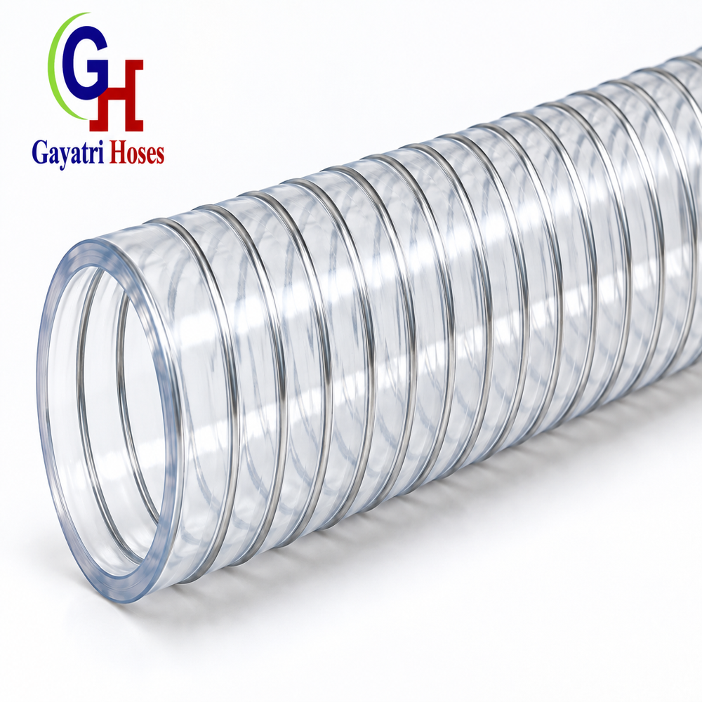 Pvc Steel Wire Food Grade Hose - Hardness: 65-70 Shore A