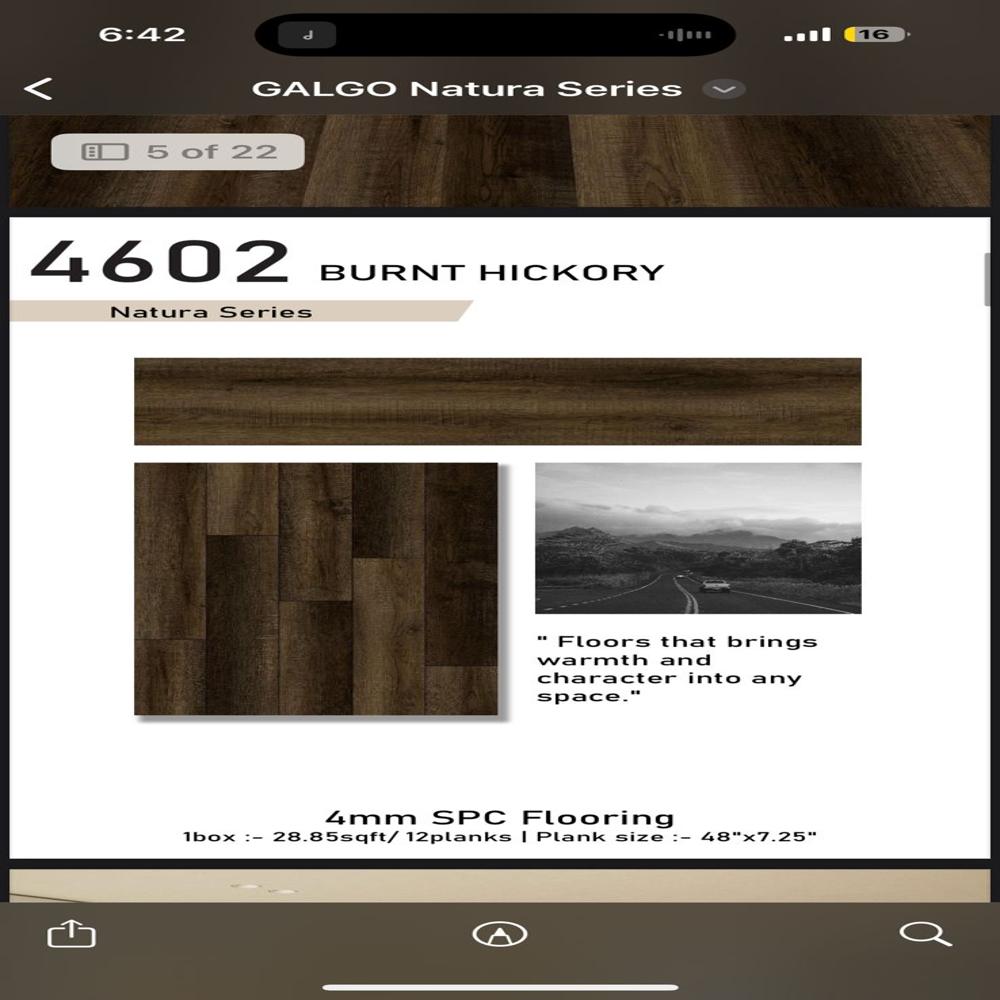 Stone Plastic Composite (Spc) Flooring - Color: Multi
