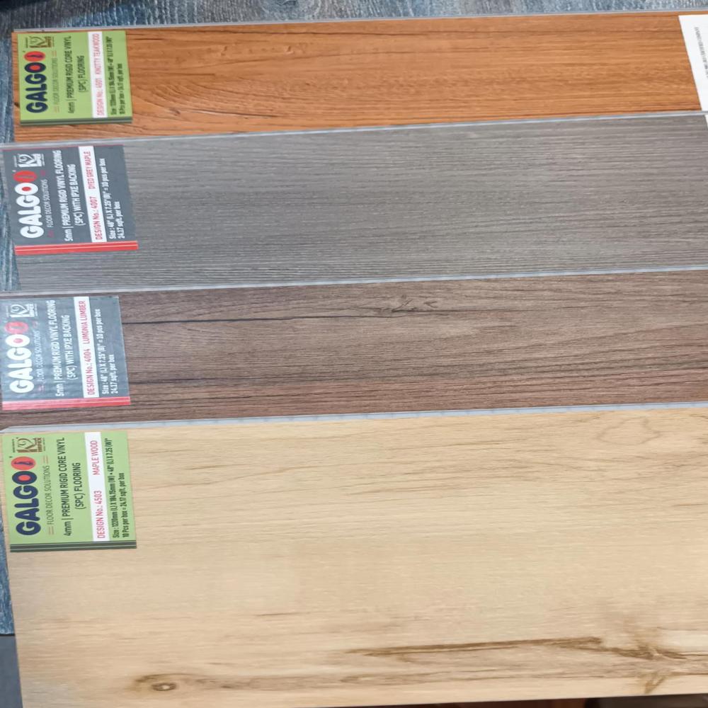 Stone Plastic Composite (Spc) Flooring - Color: Multi