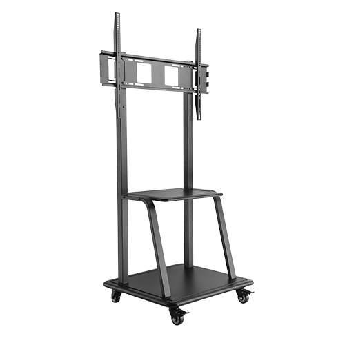 Floor Mount Tv Stand - Color: Black