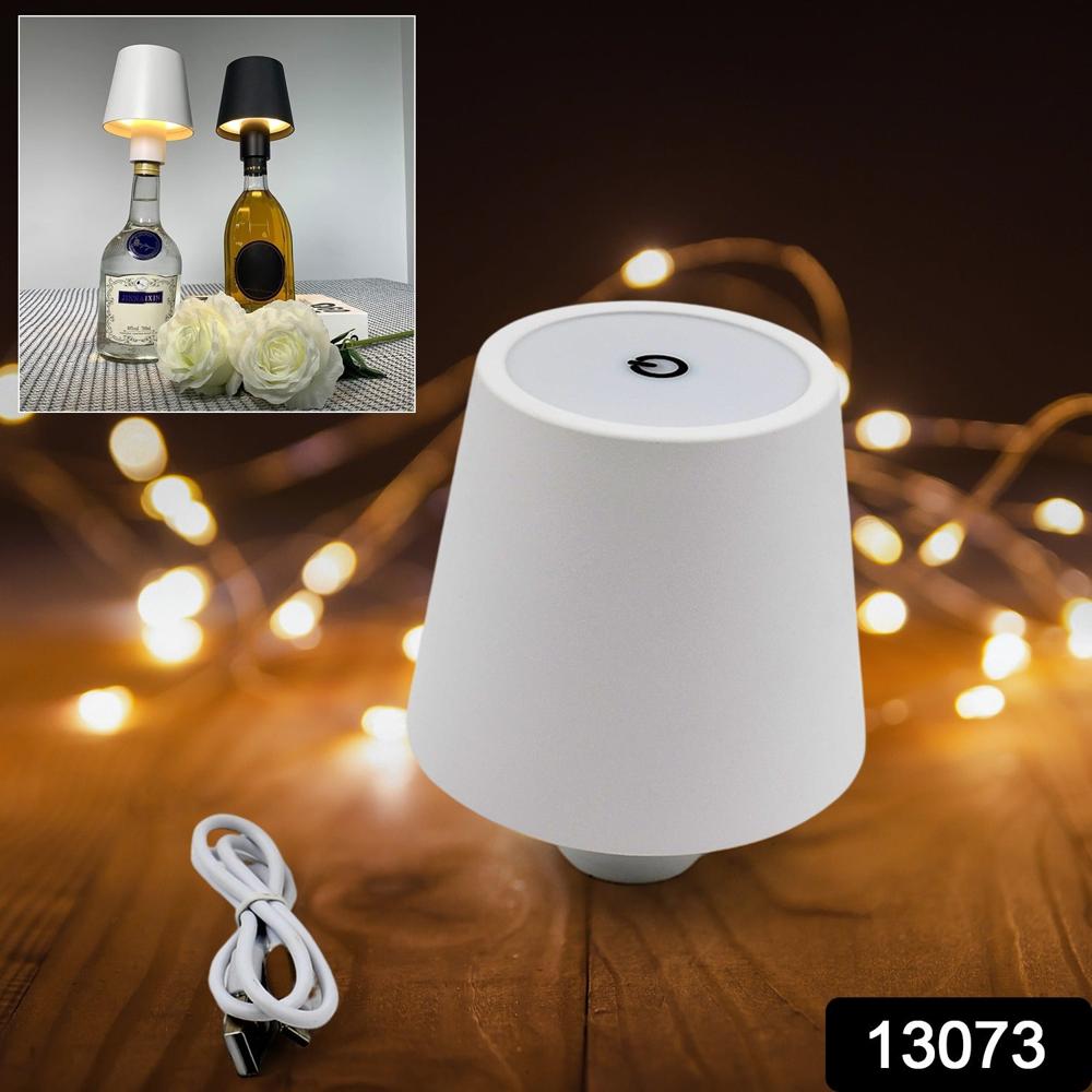 Usb Rechargeable Led Bottle Lamp 3 Color Dimmable Wireless Table Light (1 Pc) - Color: Mix