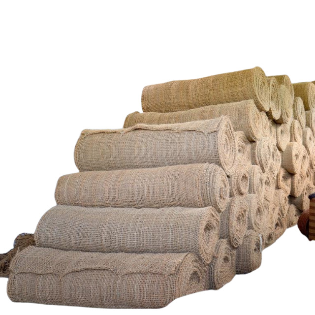 Woven Coir Geotextile - Color: Brown