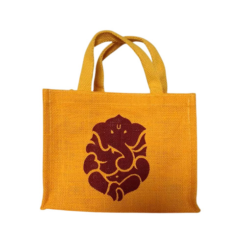Handmade Jute Bag - Color: Natural Brown (Custom Colors Available)
