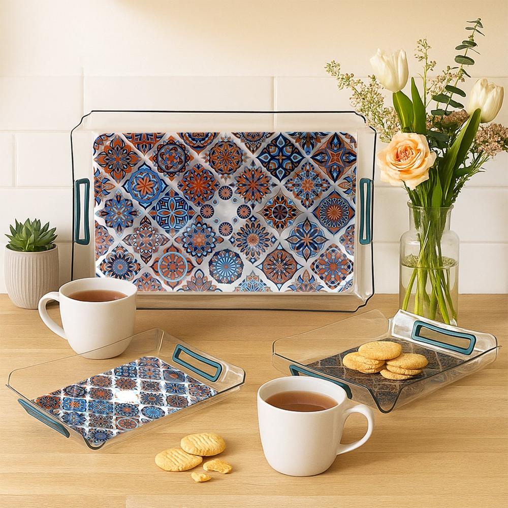 Supermom 3 Piece Multipurpose Serving Tray (3 Pc / Set)