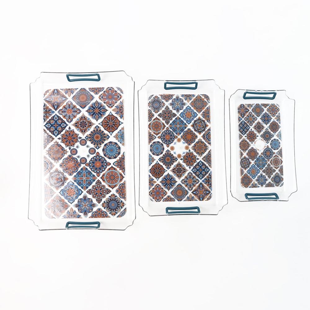 Supermom 3 Piece Multipurpose Serving Tray (3 Pc / Set)