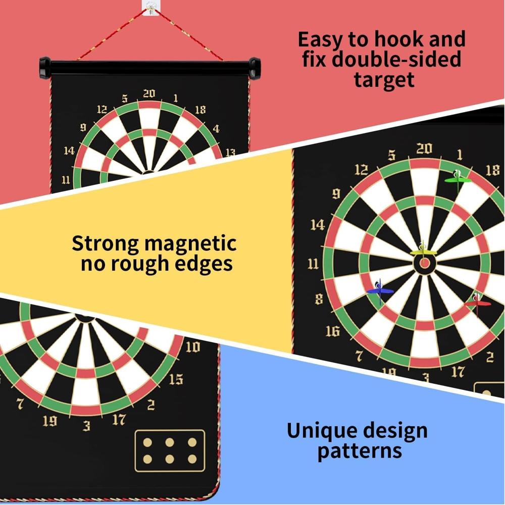Magnetic Dart Board Game Set - Color: Mix