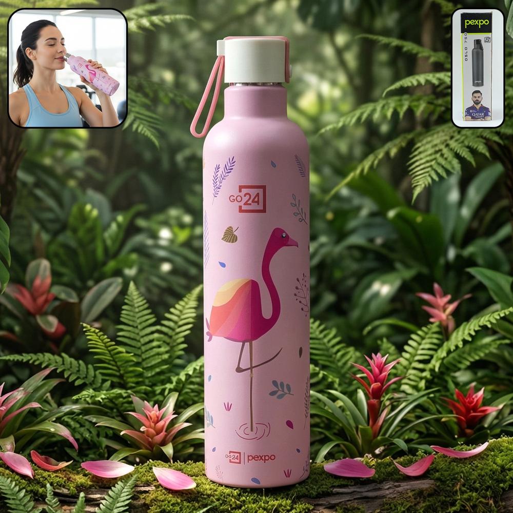 Pexpo Oslo Art Printed Insulated Stainless Steel Water Bottle - 750 Ml - Product Type: Kitchen Utility Products