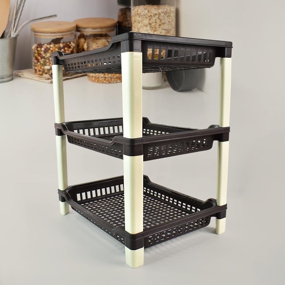 Apex Big Multi use Plastic Storage Rack 3 Tier (1 Pc)