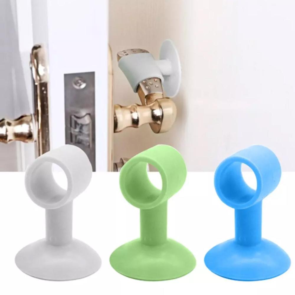 Door Stopper Mini Anti Collision Silicone Door Handle Crash Pad (Pack of 100Pc)