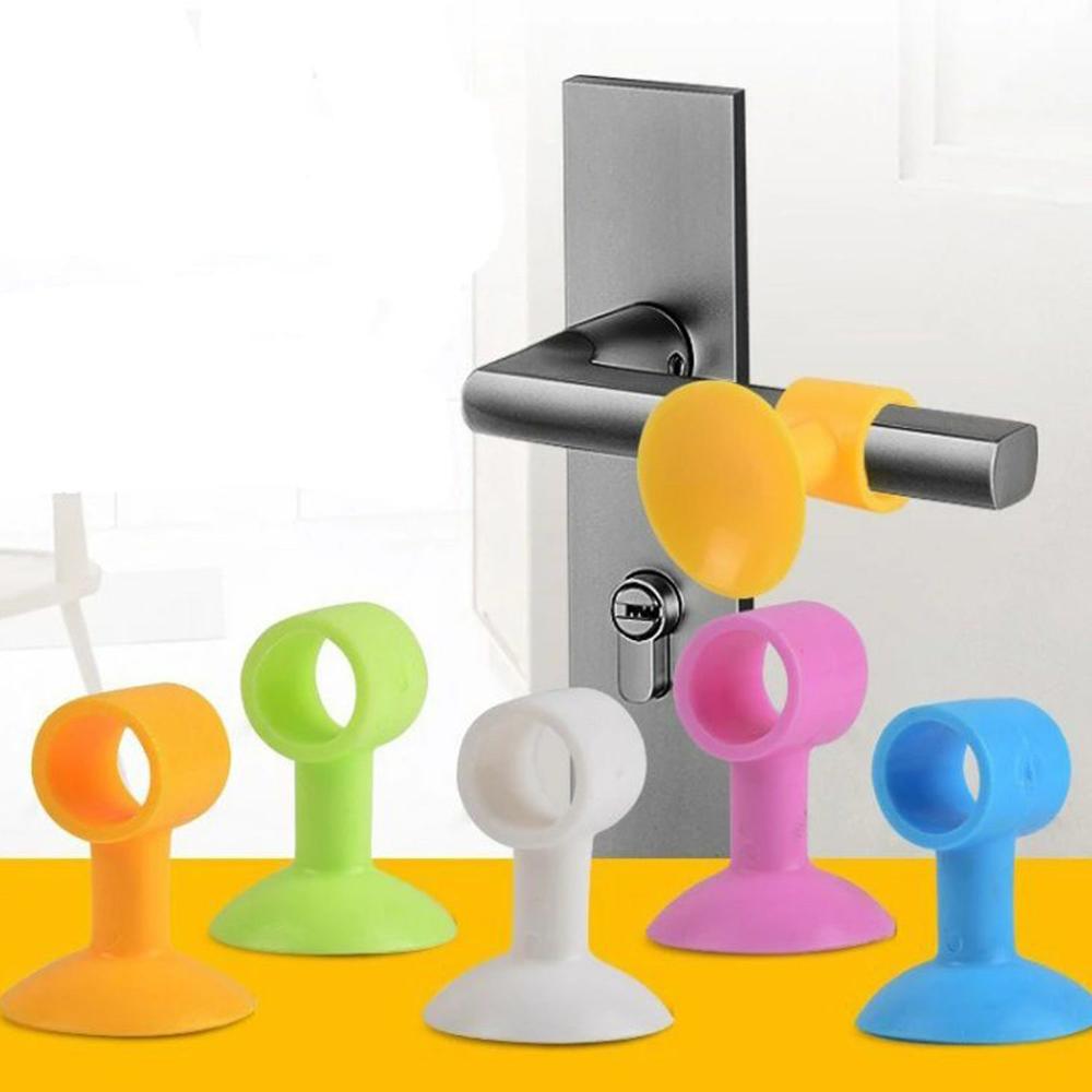 Door Stopper Mini Anti Collision Silicone Door Handle Crash Pad (Pack of 100Pc)