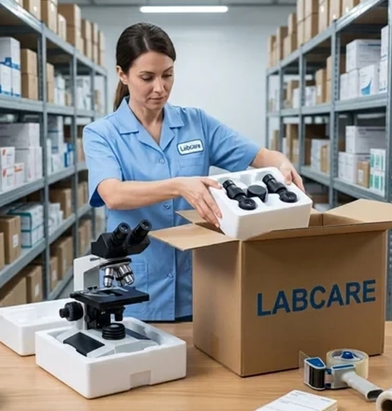 Binocular Research Microscope , LED, 1000x