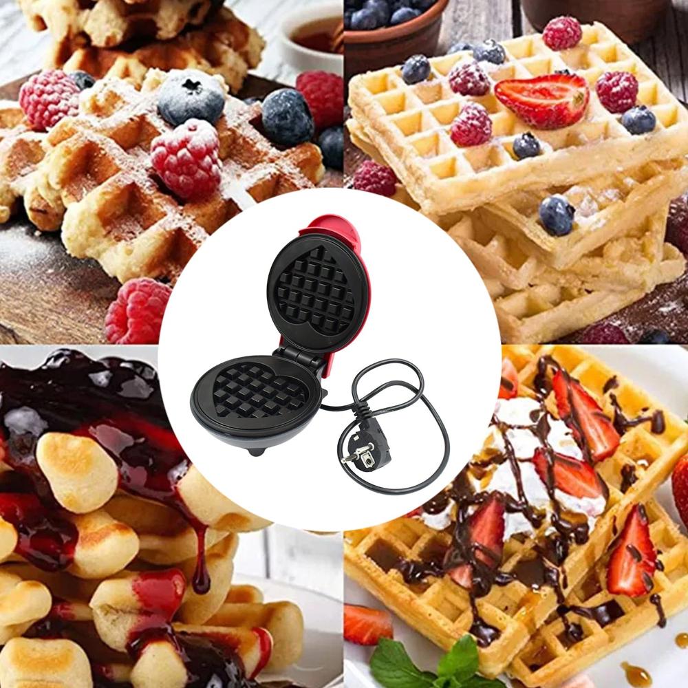 Mini Waffle Maker Machine Waffle Iron - Color: Mix