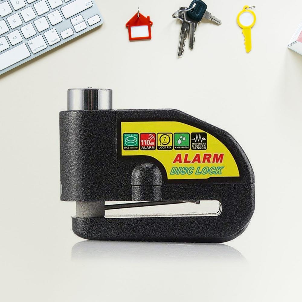 Alarm Disc Lock Motorbike Anti Theft Disc Brake Lock (1 Pc / With 2 Key)
