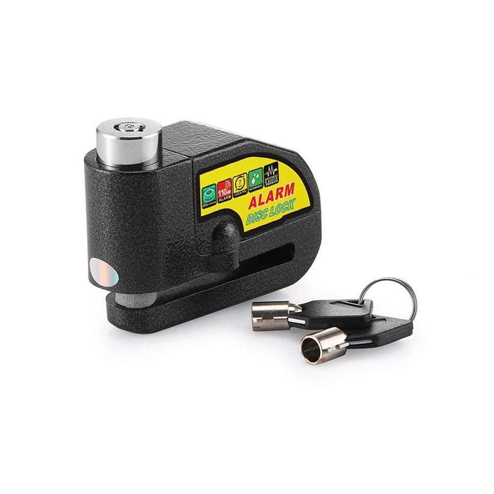 Alarm Disc Lock Motorbike Anti Theft Disc Brake Lock (1 Pc / With 2 Key)