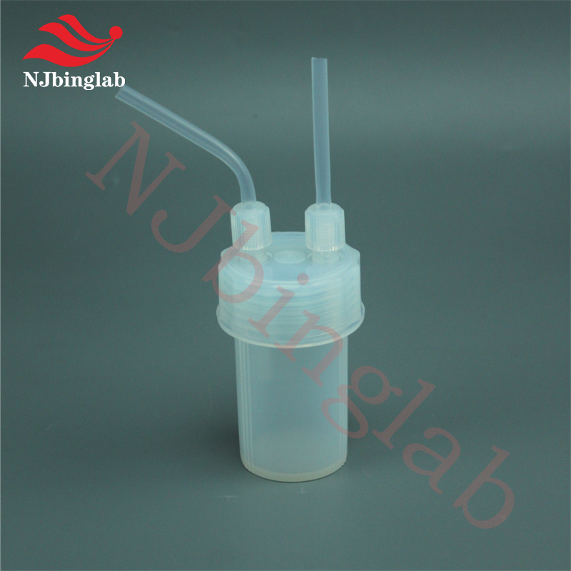 PFA Dual-Neck Impingement Bottle 120ml, with 1/4