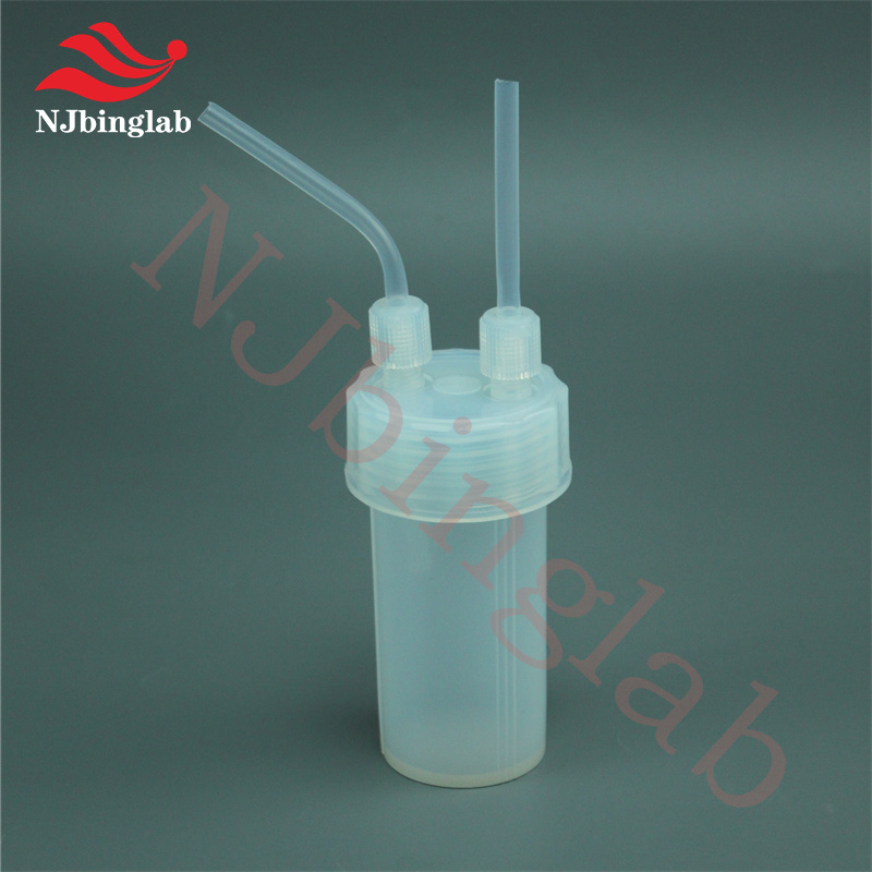 PFA Dual-Neck Impingement Bottle 150ml, with 1/4