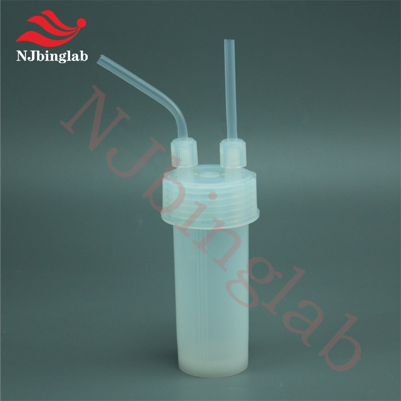 PFA Dual-Neck Impingement Bottle 180ml, with 1/4