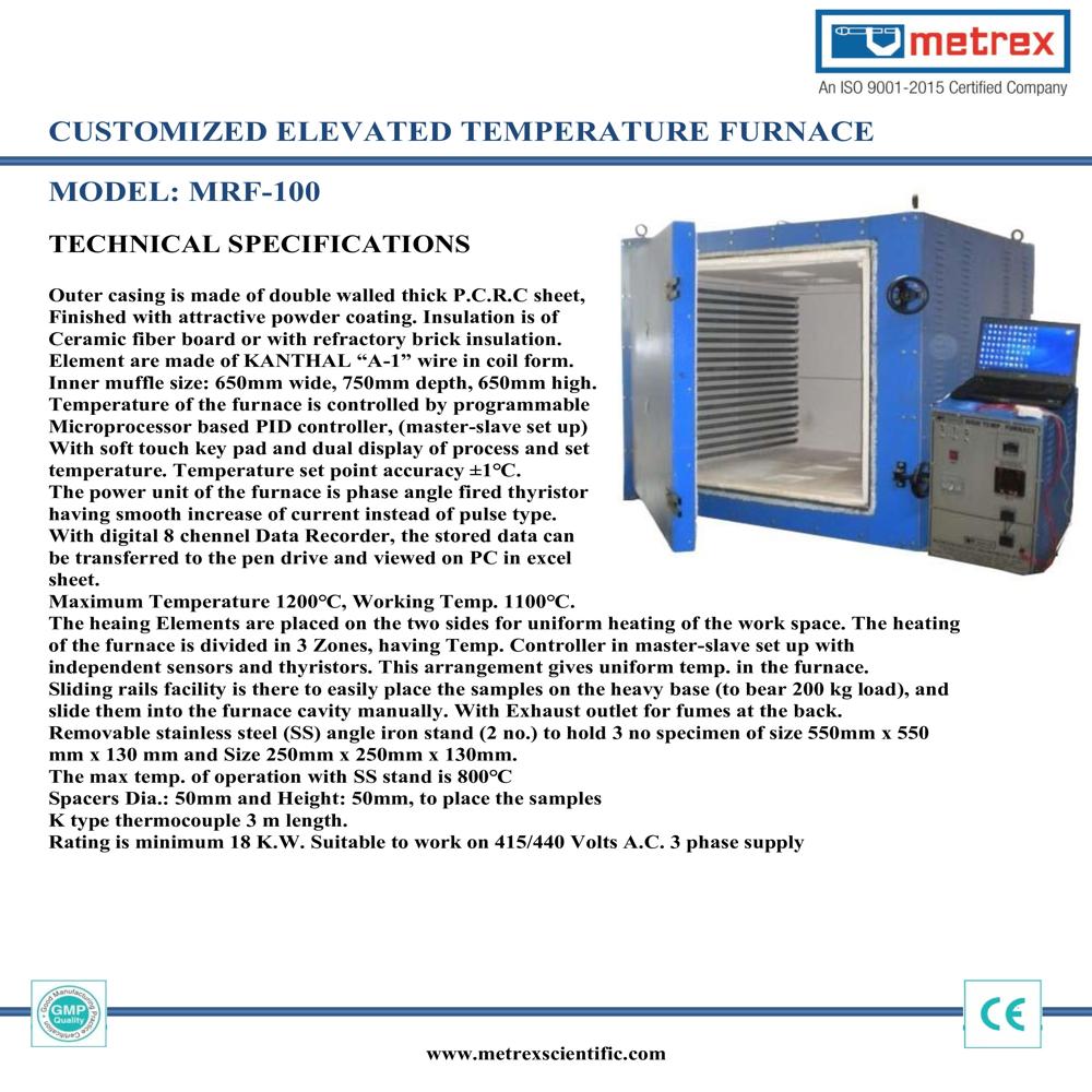 CUSTOMIZED ELEVATED TEMPERATURE FURNACE