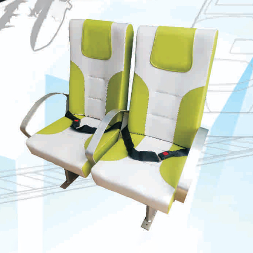 Green And White 2 Seater Deluxe Passenger Seat