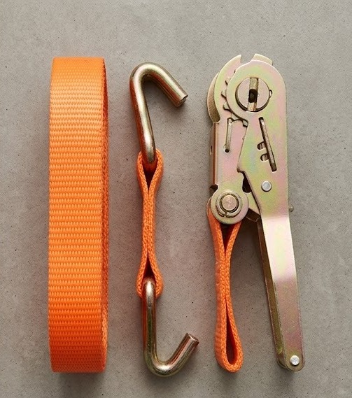 Cargo Lashing/Rachet Belt/Rachet Strap 50 mm x 10m Capacity 5 Ton Rachet Tie Down with Flat Hook Cargo Strap