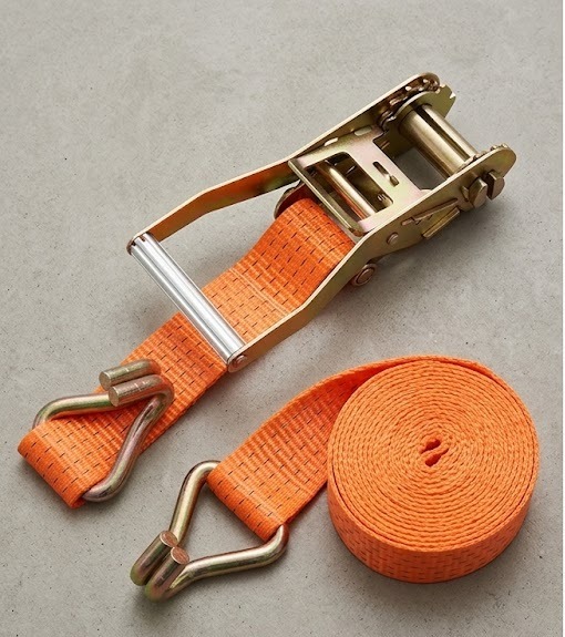 Cargo Lashing/Rachet Belt/Rachet Strap 50 mm x 10m Capacity 5 Ton Rachet Tie Down with Flat Hook Cargo Strap