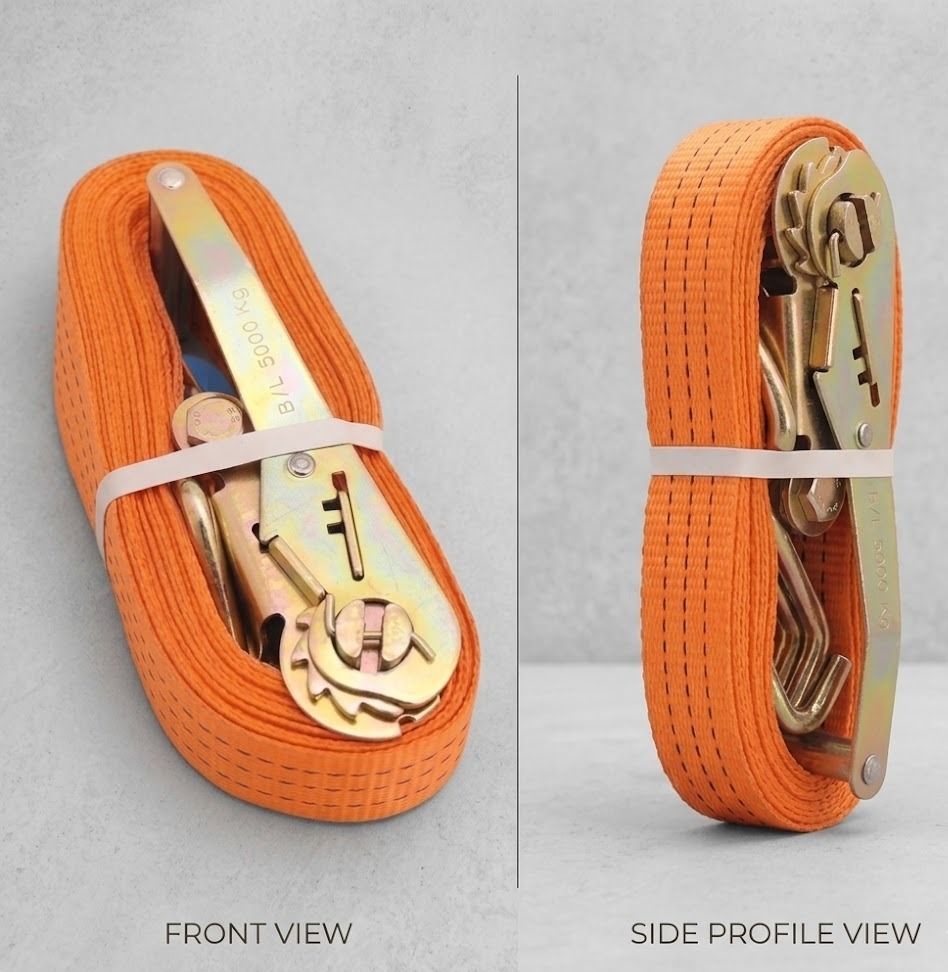 Cargo Lashing/Rachet Belt/Rachet Strap 50 mm x 10m Capacity 5 Ton Rachet Tie Down with Flat Hook Cargo Strap