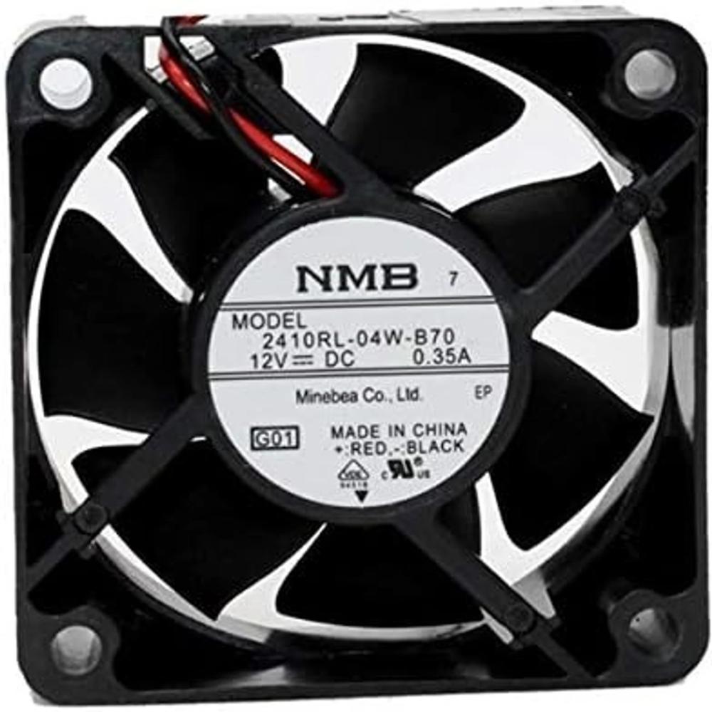 NMB-MAT 2410RL-04W-B70 12V DC 0.35A 6025mm Ball Bearing Industrial Axial Cooling Fan