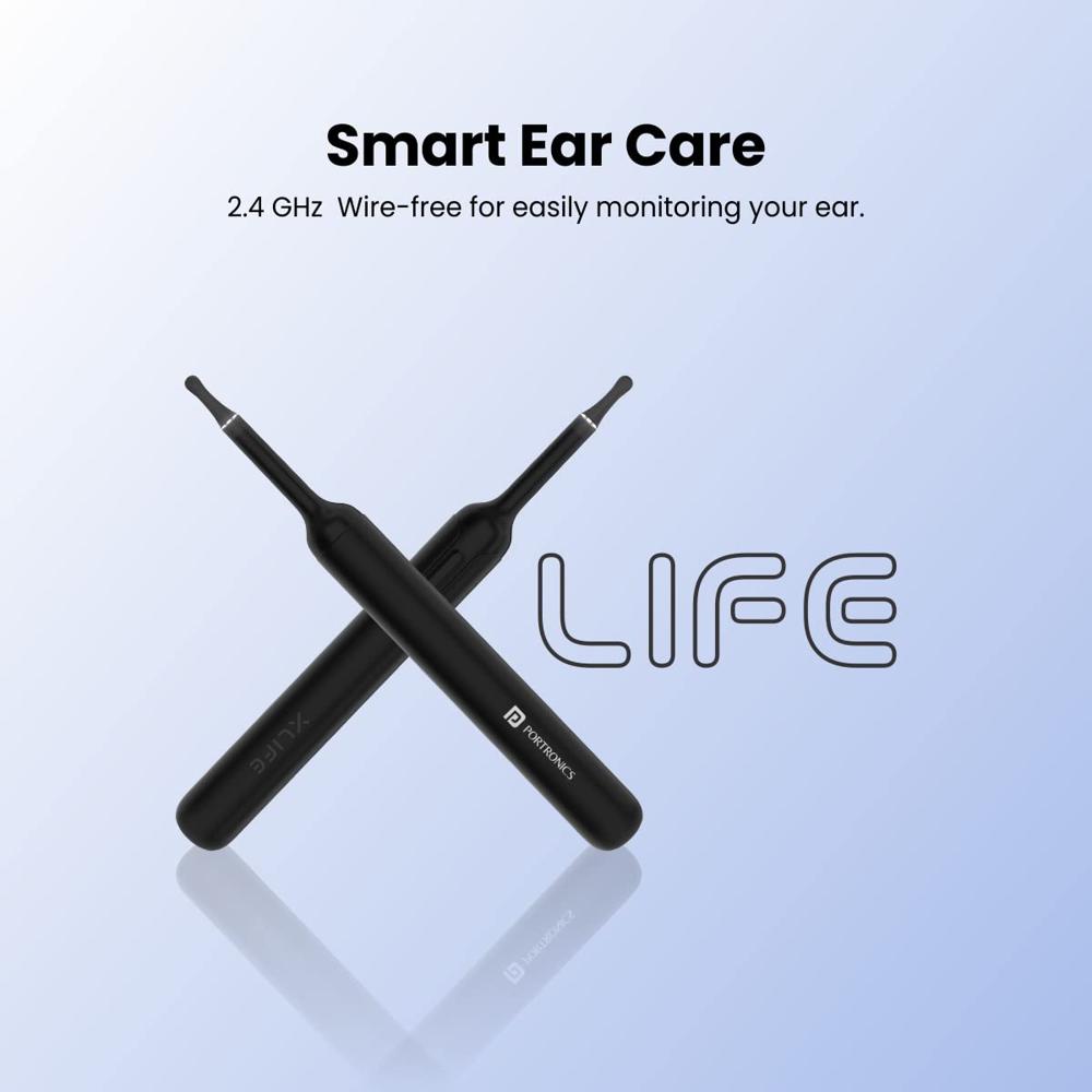 Portronics Xlife Smart Wireless Ear Otoscope Cleaner with 6 LED Lights,
