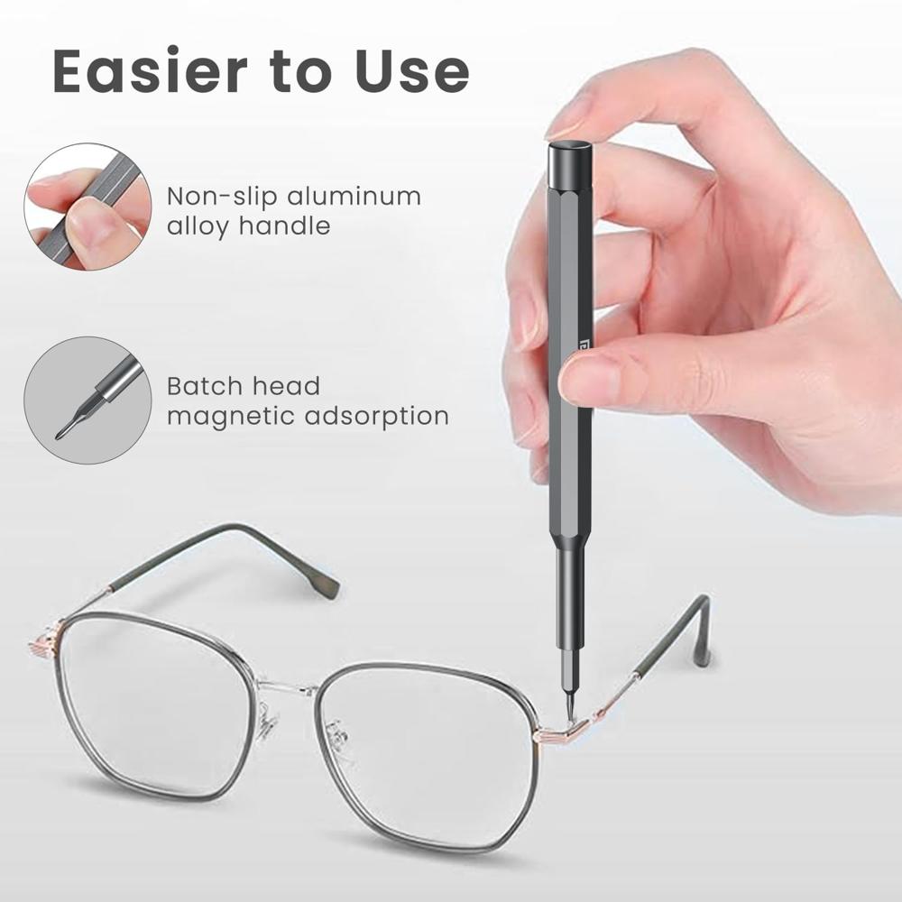 Portronics Bit Box,24-in-1 Screwdriver Kit,Compact,Durable,and Travel-Friendly Tool Kit with a Magnetic