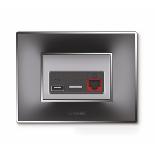 Wega Titanium Grey Plate With Digital Silver Wi-fi Router + Extender