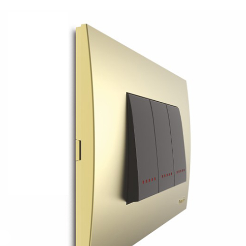 Bella Spirit Gold Plate with Nixon Titanium Grey Switches