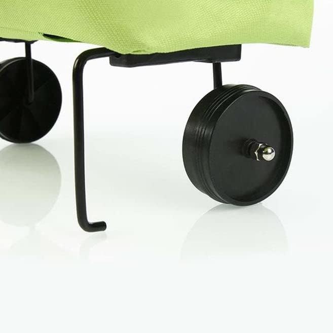 Polyester Foldable Shopping Trolley Carry Bag with Wheels