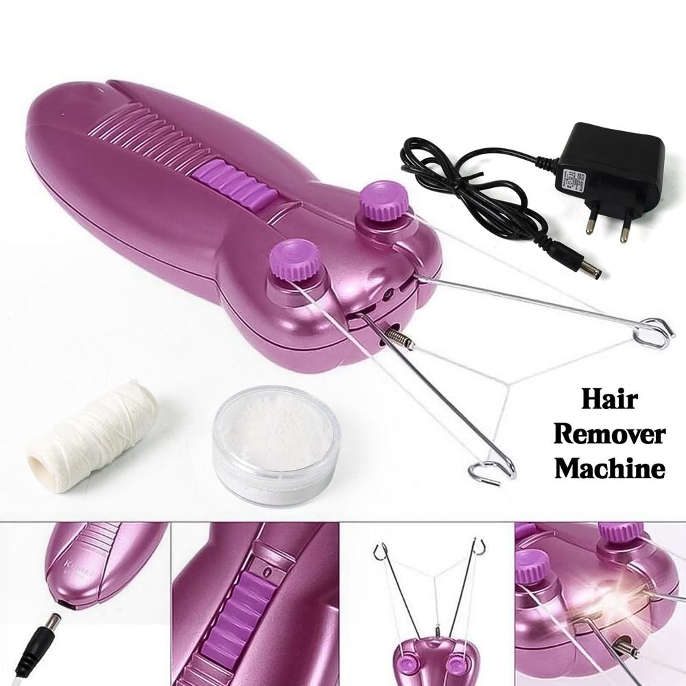 Electric Facial Hair Remover Machine (1 Set) - Color: Mix