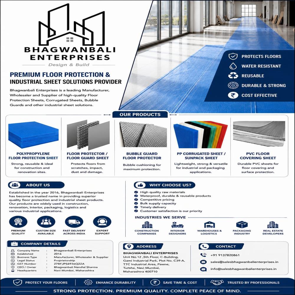 Tile Floor Protection Sheet - Color: Gray