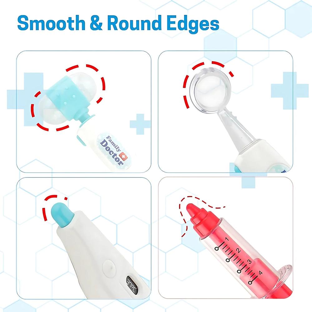 Aditi Premium Doctor Kit Medical Role Play Toy Set For Kids (10 Pc) - Color: Mix