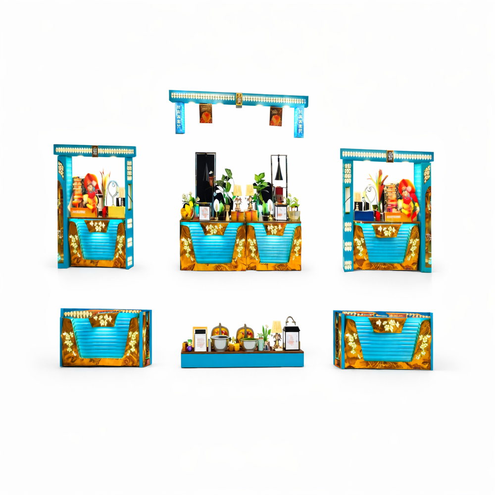 Royal Palace Inspired Food Wedding Counter - Capacity: 50 Kg