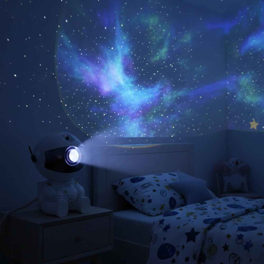 Astronaut Galaxy Star Projector Night Light With Remote Control (1 Pc) - Color: Mix